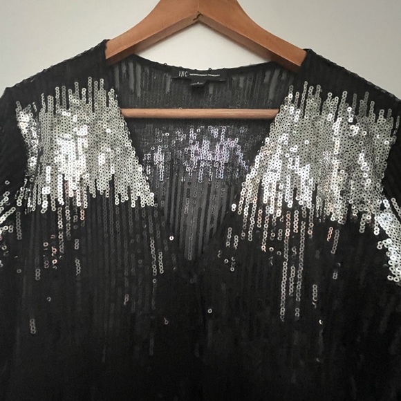 Worn once INC sequin top - Picture 2 of 4